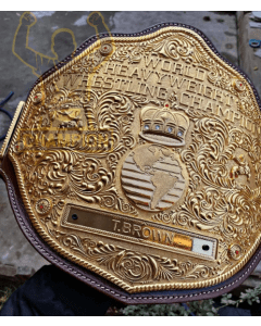 Gold Big Gold World Heavyweight Championship Replica Title Belt