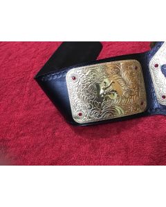 World Big Gold Championship Wrestling Title Replica Belt New