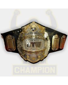 BTW Big Time Wrestling Championship Belt Roy Shire Michigan Detroit