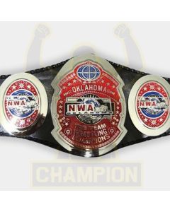 NWA Oklahoma Tag Team Wrestling Championship Belt Old Heavyweight Championship Belt