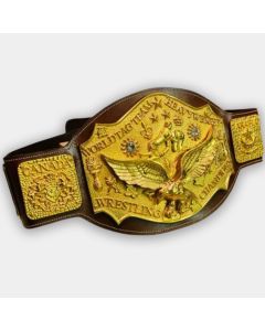 NWA World Tag Team Championship Belt Gold Color
