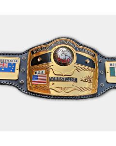 Old School Domed Globe Championship Title Belt