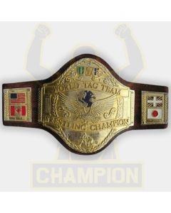 UWF Universal Wrestling Federation World Tag Team Championship Belt Mike George Bob.