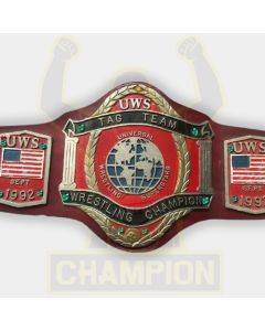 UWS Tag Team Wrestling Title Championship Belt