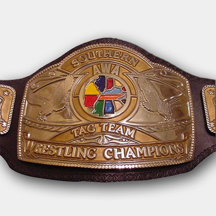 AWA Southern Tag Team Wrestling Championship Fight Belt 