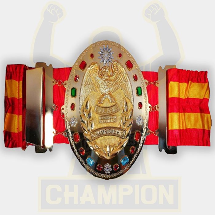 All Asia Heavyweight Wrestling Championship Belt Japan Pro Heavyweight 
