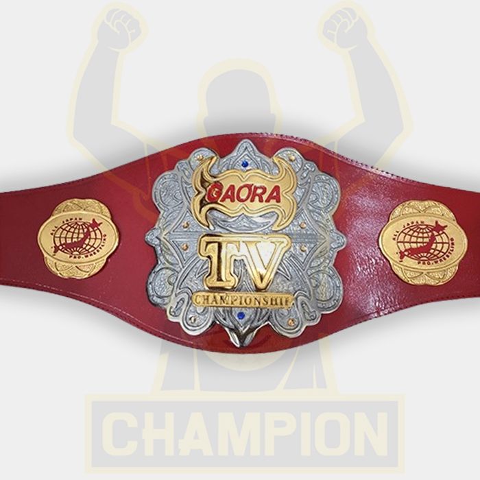 All Japan Pro Wrestling GAORA TV Title Championship Belt Seiya Dupree Sushi Shuji
