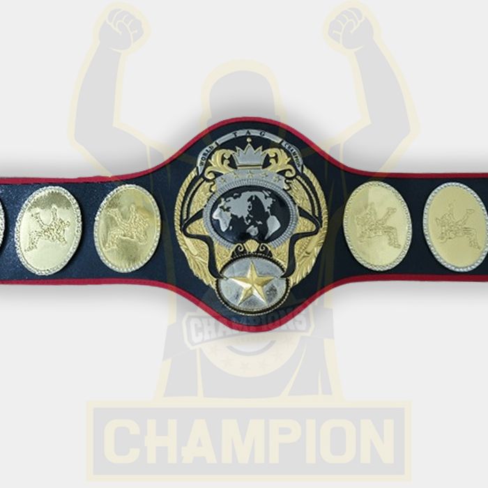 All Japan Pro Wrestling World Tag Championship Belt Inoki Heavyweight PWF Jumbo Tsur