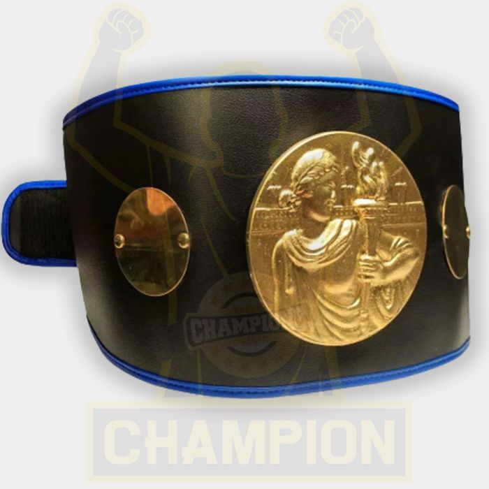 Amber Fight Gear Deluxe Championship Title Boxing Synthetic Fight Tournament Belt Replica