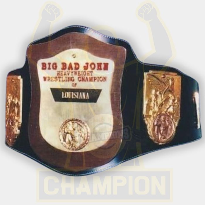 Big Bad John Heavyweight Wrestling Louisiana Championship Belt 