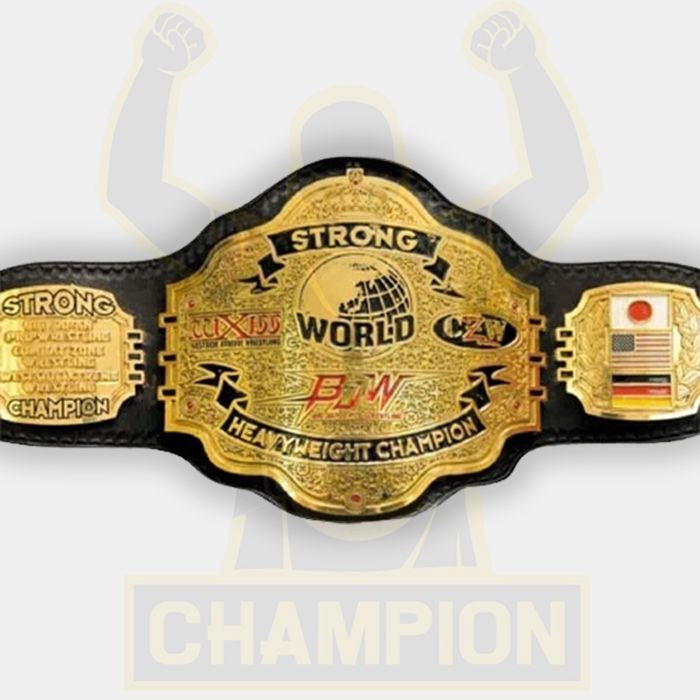 Big Japan Pro Strong World Wrestling WXW Xtreme CZW Combat BJW Championship Belt