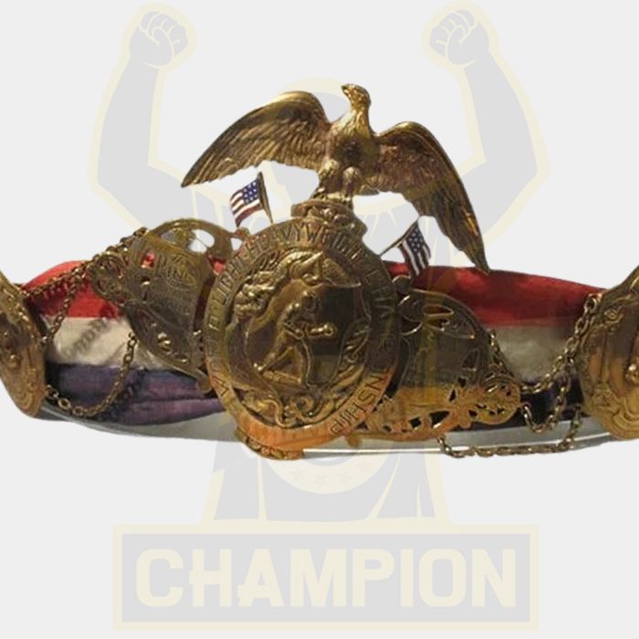 Billy Conn World Light Heavyweight Boxing Championship Belt Ring Magazine Award