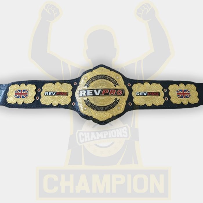 British Heavyweight Rev Pro Wrestling Championship Belt Revolution Professional