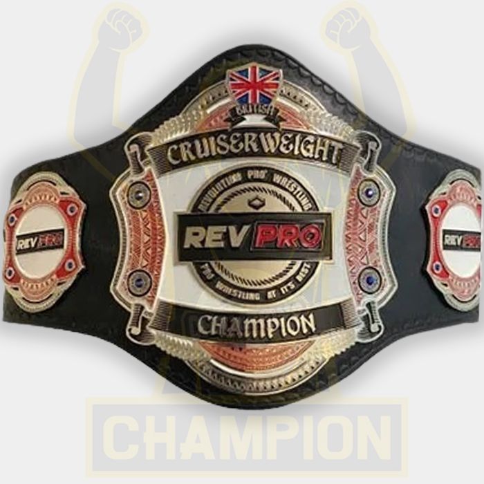 British Rev Pro Cruiserweight Wrestling Championship Belt Revolution Undisputed