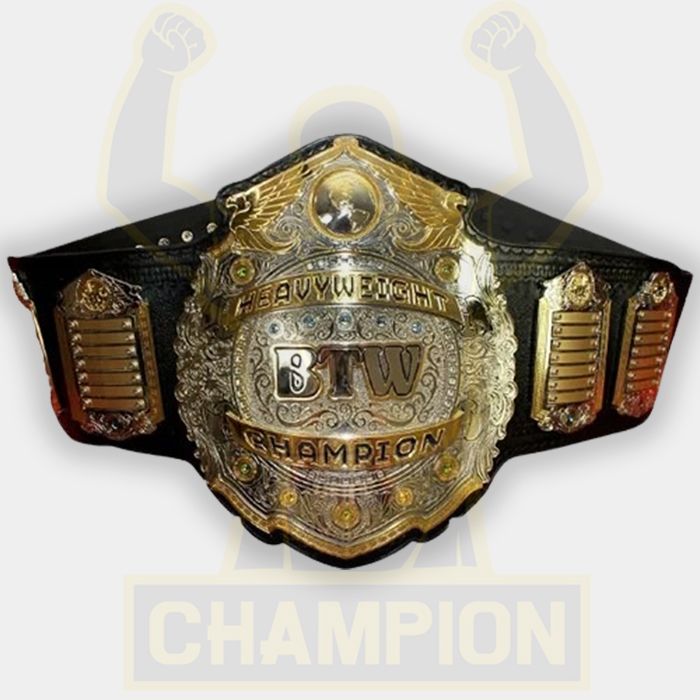 BTW Big Time Wrestling Championship Belt Roy Shire Michigan Detroit