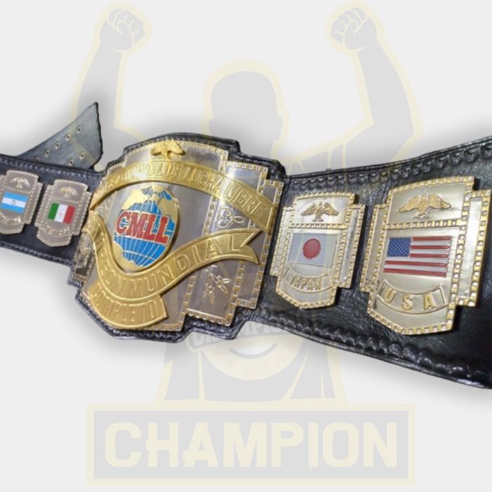 CMLL World Championship Belt Los Infernales Hechicero Konnan Lucha