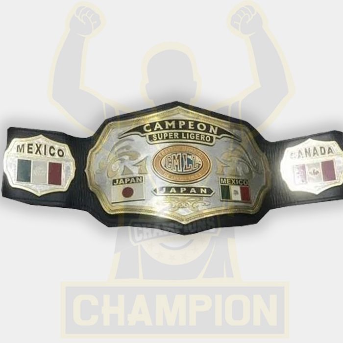 CMLL World Super Lightweight Championship Belt Kawato San Consejo Mundial de Lucha L