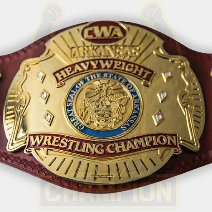 CWA Championship Belt Great Seal of the State Arkansas Belt Jerry Lawler
