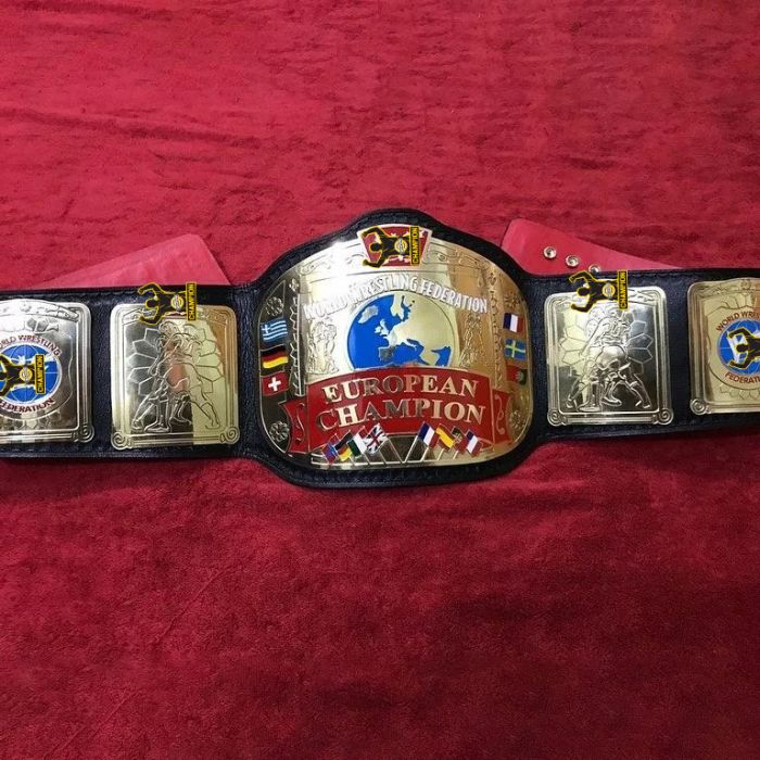 wwf European Championship Heavyweight Wrestling Title Belt NEW