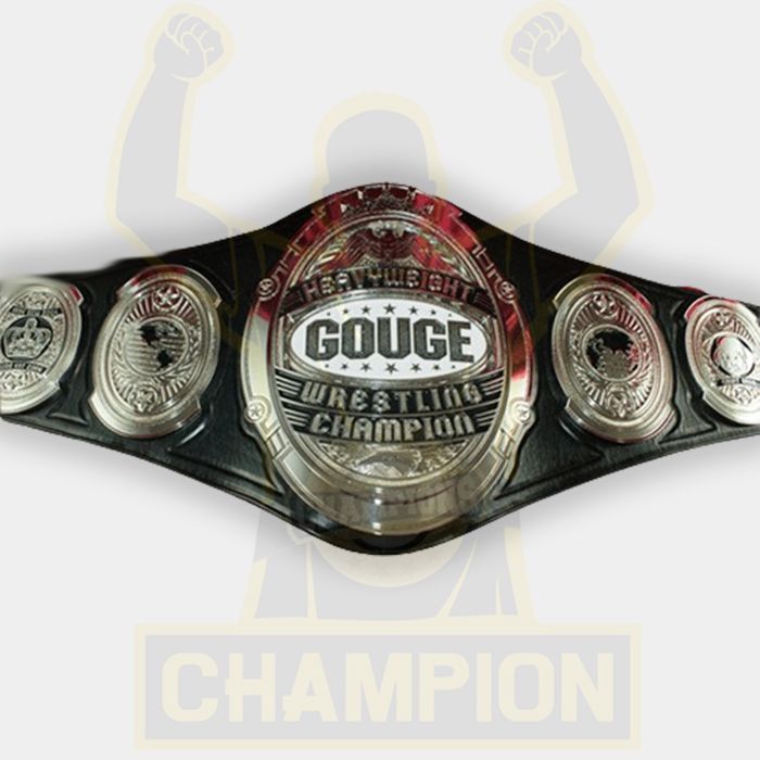 Gouge Heavyweight Wrestling Title Championship Belt
