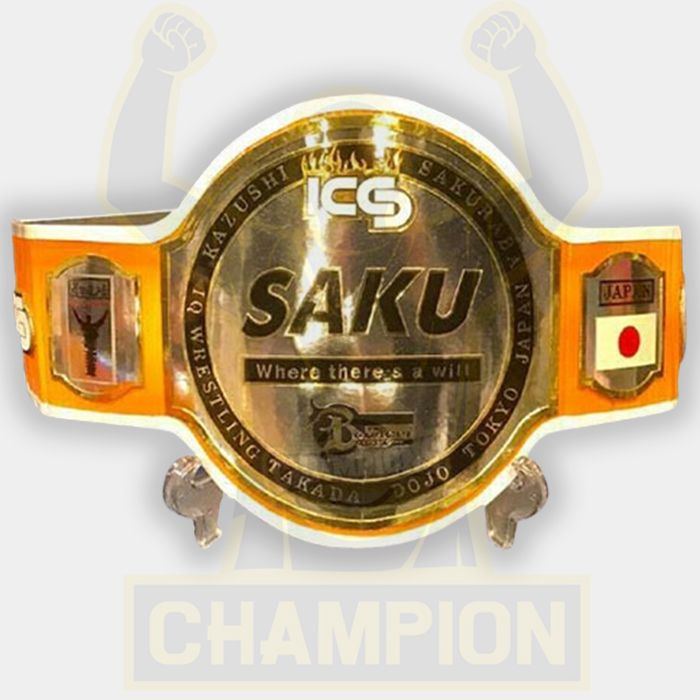 ICS Kazushi Sakuraba IQ Wrestling Takada Dojo Tokyo Japan championship belt