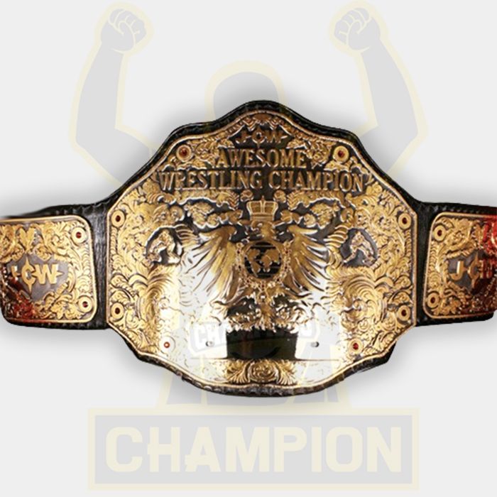 JCW Awesome Wrestling Championship Title Belt