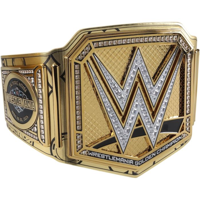 Rhea Ripley WrestleMania 41 Golden Replica Title Belt