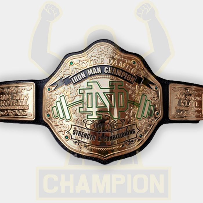 Notre Dame Ironman Championship Title Belt