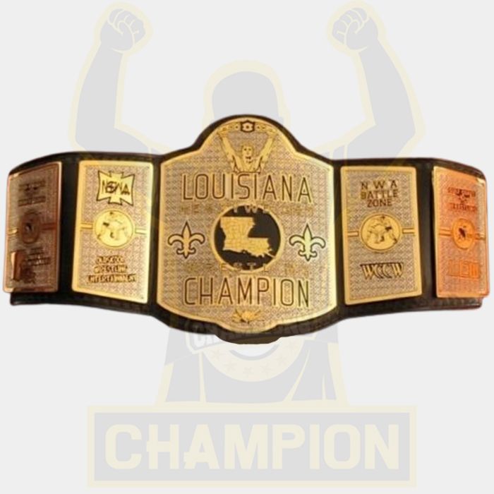 NSWA Louisiana Mid-South Championship Belt Old School Wrestling