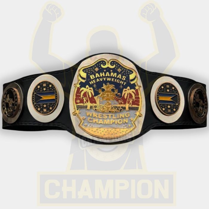 NWA Bahamas Bahamian Heavyweight Wrestling Championship Belt Islands Florida Championship