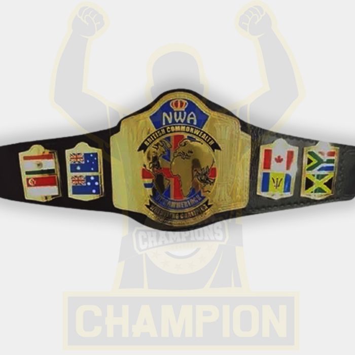 NWA British Commonwealth World Television UK Hammerlock Champion Belt