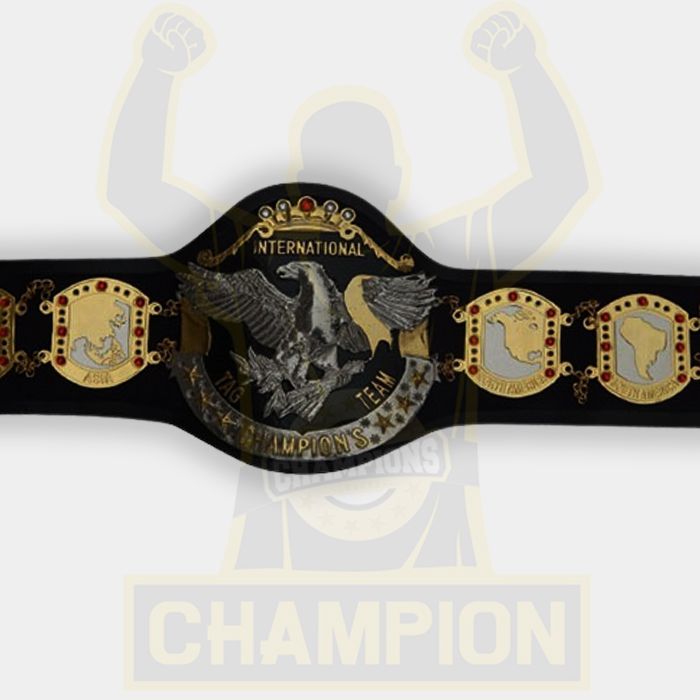 NWA International Tag Team Championship Title Belt Japan Wrestling Association Inoki