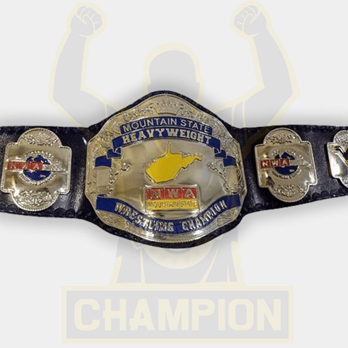 NWA Mountain State Championship Belt Scotty McKeever Johnny Blast