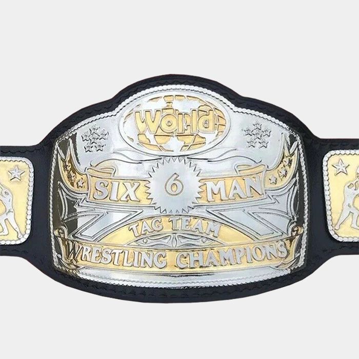 NWA World Six-Man Tag Team Heavyweight Championship Belt 