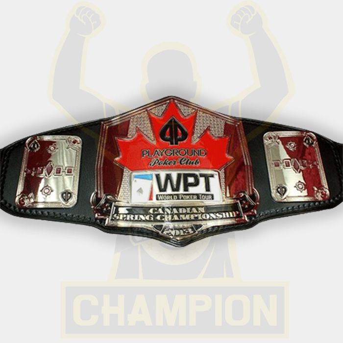 Playground Poker World Poker Tour Canadian Championship Title Belt
