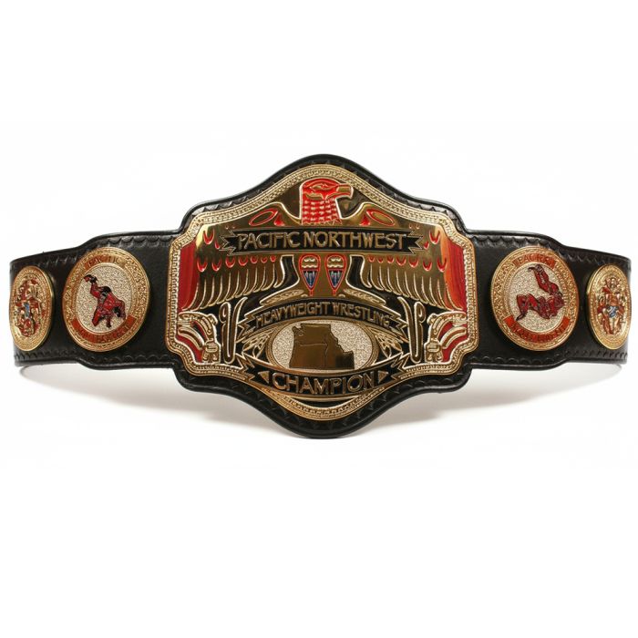 Portland Wrestling Uncut Pacific Northwest Title Belt