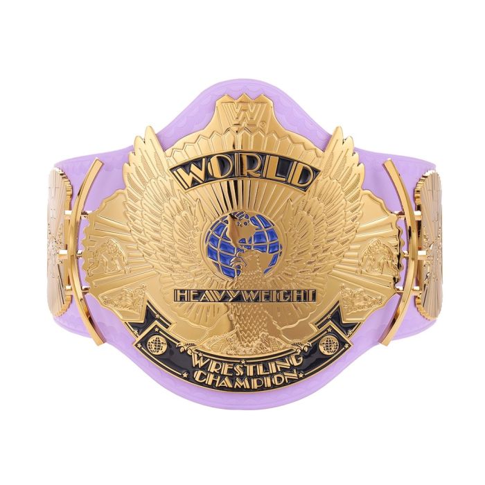 Purple WWE Winged Eagle Championship Title Belt