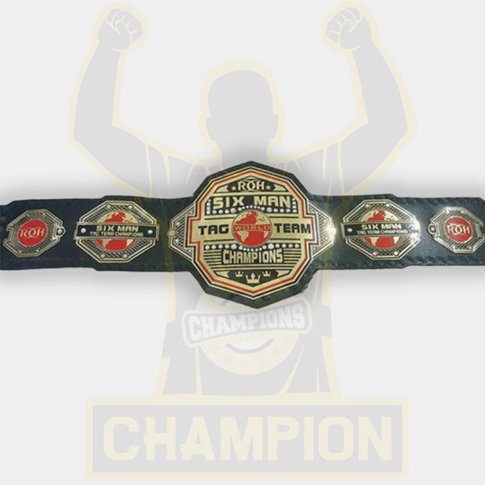 ROH World Six-Man Tag Team Championship Belt