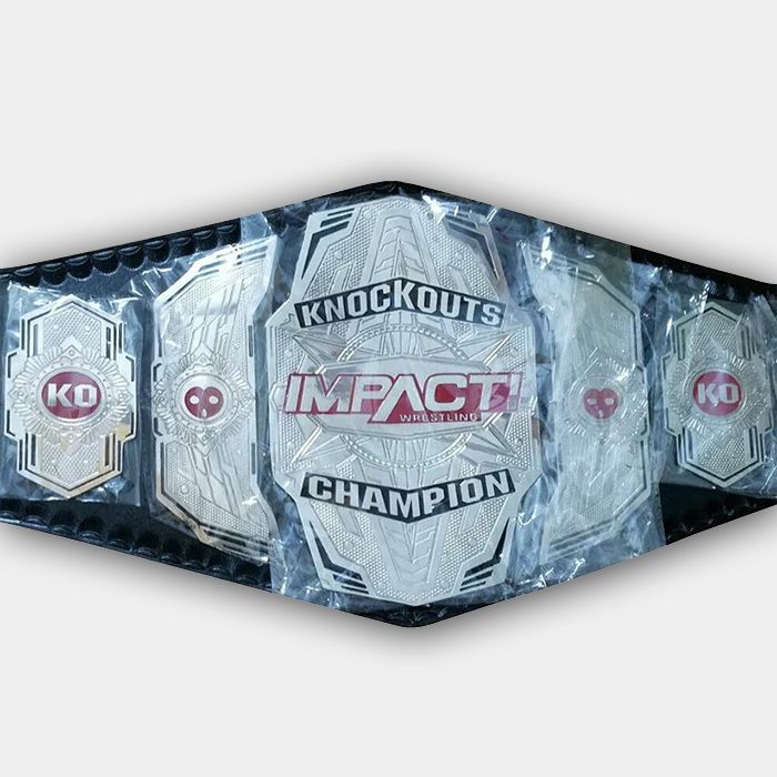 TNA Impact Knockout Red Version Wrestling Championship Title Belt Replica