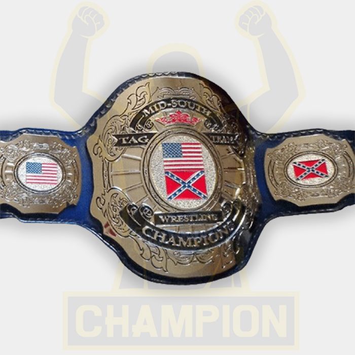 UWF Mid-South Tag Team Wrestling Championship Belt 
