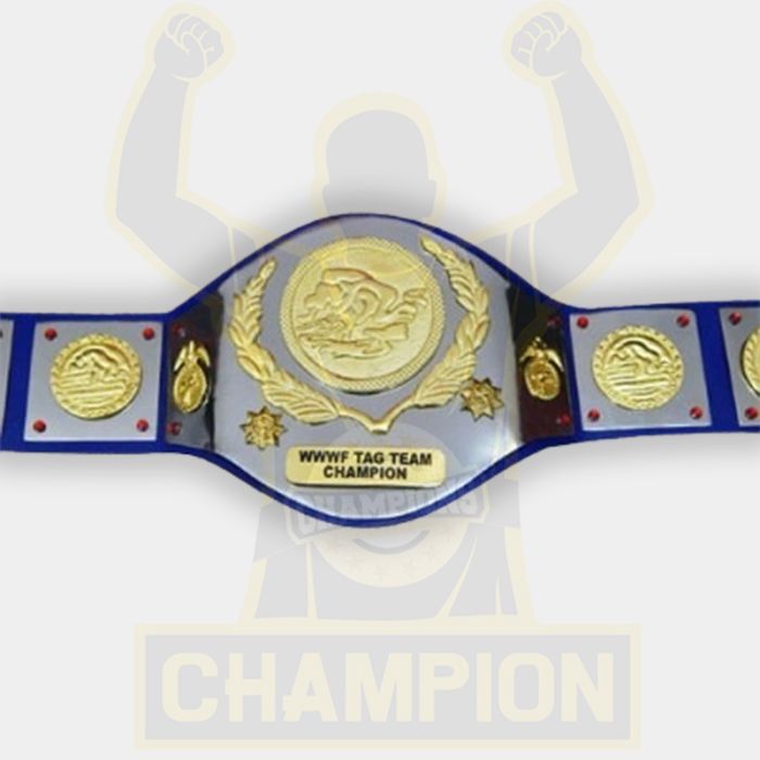 WWWF 82 Tag Team Champion Old School Trophy Belt