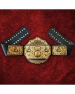 Gunmetal Big Gold World Heavyweight Championship Belt Special